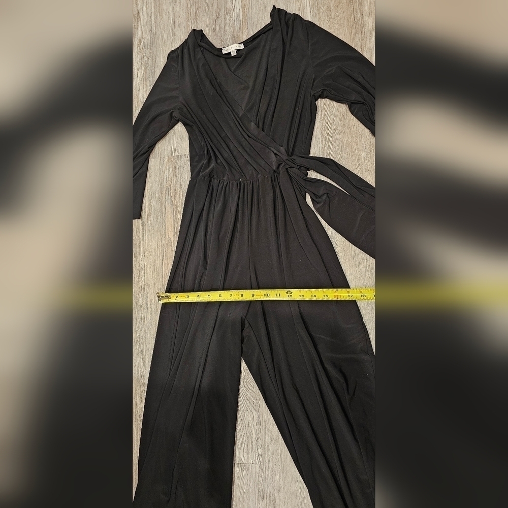 Size Medium | Annalee + Hope Black Long Sleeve Jumpsuit Romper - Picture 5 of 8